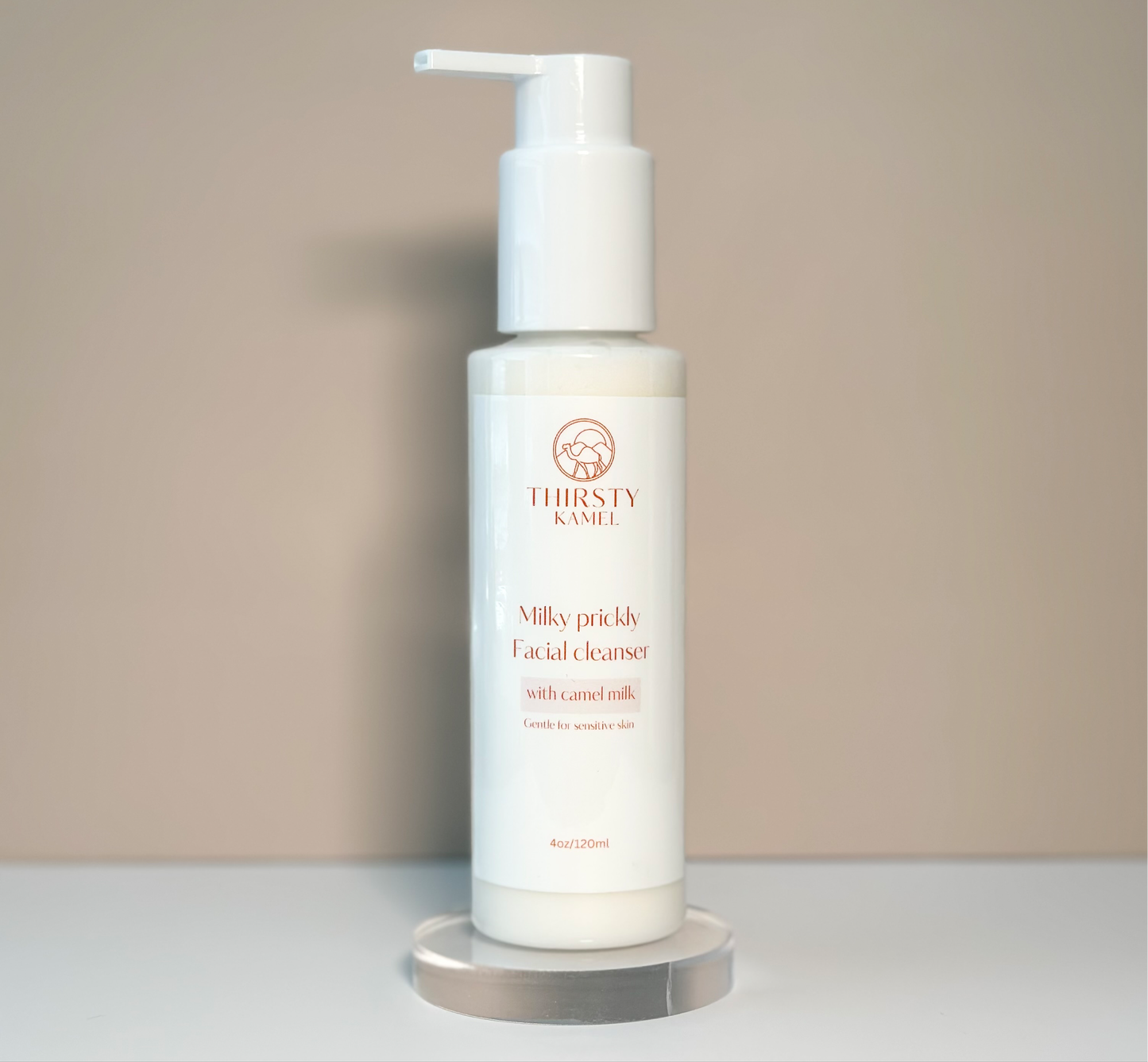 Milky prickly facial cleanser