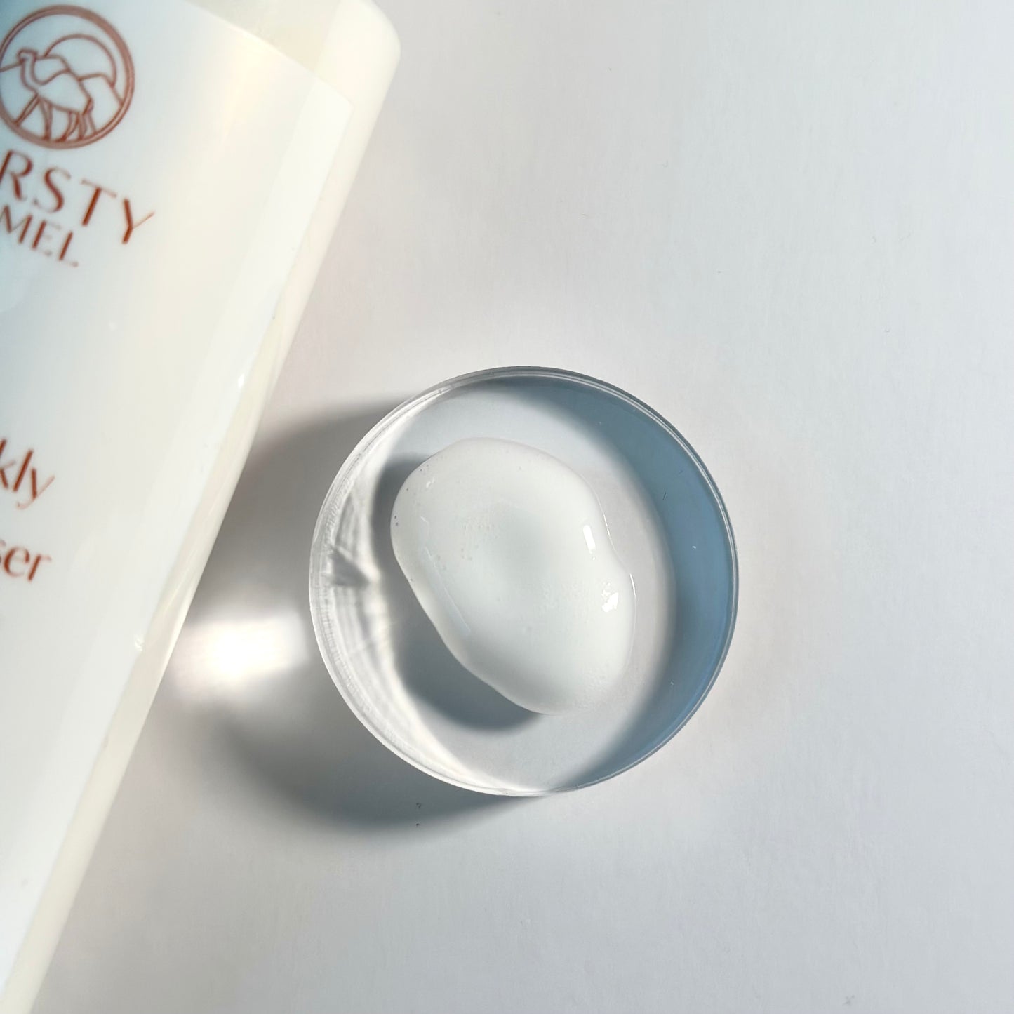 Milky prickly facial cleanser